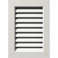 Ekena Millwork Vertical Gable Vent Functional, PVC Gable Vent w/ 1" x 4" Flat Trim Frame, 16"W x 18"H GVPVE16X1801FUN